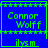 Four blue square with green borders display "Connor Wolff" and "ilysm" text, with one showing a heart symbol and another a star symbol