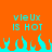 Pixelated orange background with cyan text 'vieux IS HOT' repeated twice and cyan flames at the bottom.