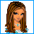 A 4-frame pixel art contact sheet showing a female character with brown hair, blue eyes, and turquoise necklace across different poses and angles including full-body, torso, legs, and text.