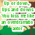Pixelated green text on white background with brown and green pixelated shapes in the background.