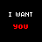 Pixelated text on black background reads 'I WANT YOU TO LEAVE ME ALONE!' with 'YOU' in red.