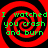 Four identical red and black spiral patterns with green text reading "I watched you crash and burn" on a solid background.