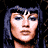 Pixelated image of a woman with dark blue hair and light skin, wearing a white top, with visible text 'CoolBuddy.com' on a black background.