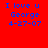 Red background with blue pixelated text reading "I love u George 4-27-07" in two identical side-by-side