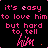 A 4x4 contact sheet of a pink text-based animated icon showing repeated lyrics with changing punctuation and small heart symbols on black background.