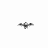 Black-and-white pixelated skull icon with bat wings, showing progressive enlargement and detail from small to large views.