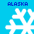 Four white snowflake icons arranged in a on a solid cyan background, each labeled with blue text above or below