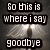 Pixelated text overlays on a dark background with two bright light sources, displaying phrases about goodbye and life lessons.