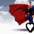 A four- shows a person in various poses with heart symbols and text elements, including Superman imagery