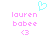 Pixelated text and symbols in pink and cyan on white background, with a cyan heart above the left text block.
