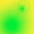 A four-quadrant of green and yellow gradient shapes with dotted lines connecting circular elements, transitioning between frames