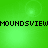 Green background with repeated black text 'MOUNDSVIEW' in pixelated font, arranged in two horizontal across the image