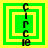 Green and yellow square frame with vertical black text 'Circle' on a bright green background.