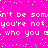 Pixelated text on bright pink background with scattered white dots, repeating phrases in a glitchy style.