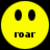 A static contact sheet showing two frames of a pixelated yellow smiley face icon with text and a separate text panel on the right side.