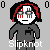 Pixel art buddy icon featuring a character with red-streaked hair and striped face, next to a framed text box reading "EliteAlM [DOT] COM" on gray background.