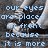 Pixelated text in light blue reads 'our eyes are placed in front because it is more' over a grayscale background with abstract shapes.