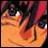 Anime-style character face with orange skin, red hair, and dark eyes, next to black background with white text reading 'Anime IM' and 'com'