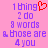 Pixelated text on pink background with red heart symbol; purple text reads '1 thing 2 do 8 words & those are 4 you' in two identical