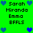 Green background with pixelated text and blue heart icons arranged in two , showing animation changes between frames