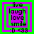Four identical square arranged in a , each containing layered text and emoticons on green and purple backgrounds