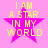A pink background with a large pink star and yellow text reading "I AM A STAR IN MY WORLD" in four identical