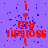 Red text 'i my lipgloss' with a heart symbol on purple background, showing pixelated animation frames.