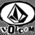 Black-and-white pixelated icon featuring a stylized sailboat inside an oval frame with 'VOLCOM' text below.
