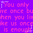 Pixelated text repeats across a purple background with white star accents, forming a wordwall of distorted phrases.