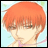Four 48x48 pixel anime-style character portraits arranged in a 2x2 contact sheet with light blue backgrounds, each showing distinct hair colors and facial features.