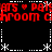 Red pixelated text repeats across a black background with white dotted borders and star-like corner elements.
