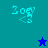 Pixelated icon with 'Zoey' text and a figure, displayed in four quadrants with varying background colors and star symbols.