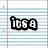 Pixelated text on lined notebook paper background with light blue and pink lines, featuring 'its a simple' at top left and 'yes or no do u <3 me' below.