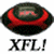 A split-frame contact sheet showing two animated frames of a buddy icon with a red and black circular object on the left and green text reading "Original Icons .com" on the right against a dark background.