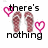 Pixelated icon with pink hearts and flip-flops, displaying sequential text: 'there's nothing', 'more 2 life', 'than flip flops'.