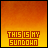 identical orange-yellow gradient with bold red text reading "THIS IS MY SUNDOWN" in a pixelated font, arranged in three and four