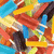 Pixelated colorful abstract composition with overlapping shapes and a purple text overlay reading 'Summer Oh-eight' on the right side.