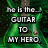Green electric guitar-shaped background with multiple text blocks in white pixelated font on black rectangles, each block containing a phrase starting with 'to' followed by a noun.