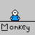 Pixelated character in blue shirt with white face and black outline, repeated across with text labels below each instance