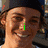 A person wearing a dark cap and light shirt appears in four with green text overlays reading 'i', 'love', 'Ryan', and 'Sheckler' in sequence