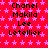 Red background with pink star pattern and repeated text "Chanel Makila Lee Letellier" in black pixelated font across three