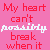 A 4x4 contact sheet of animated frames showing a pink background with red and white text cycling through phrases related to heartbreak and starting over.