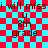 Red and cyan checkered background with repeated text "i will miss u 8th grade" in dark brown, featuring a overlay on the right side