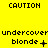 Yellow background with repeated text and symbols in black and white pixel art style, showing animation changes in symbols and punctuation.