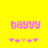 Yellow background with pink text 'bayyy' and five small star-like symbols below, where the third symbol is orange.