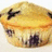 A pixelated muffin with blueberry-like spots on a white background, next to bold black text reading "IMMA FUNKY MUFFIN !!!" on yellow.