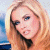 A pixelated image of a person with long blonde hair and blue eyes, next to green text reading 'Original Icons .com' on a dark background.