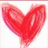 Red heart-shaped icon with hand-drawn texture, displayed in a with three visible showing sequential animation frames