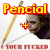 Pixelated image showing a split-screen comparison with 'Pencial' and 'Joker' text, plus an equals sign leading to 'SCREWED!!' below.