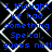 Blue pixelated text on black background with white chain-link pattern, repeating 'I thought we had something Speical, guess not! guess not!' in two